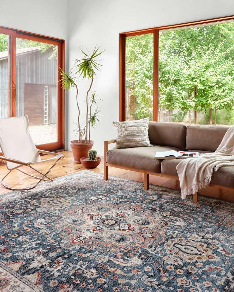 Loloi - Samra Slate / Multi 18in x 18in Sample Rug - SAMRSAM-04SLML160S veiw 2