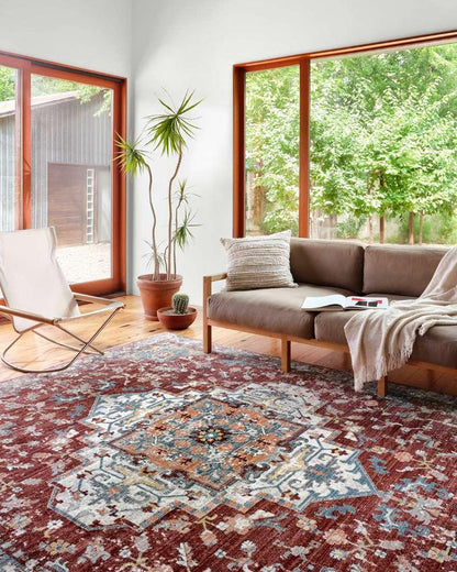 Loloi - Samra Brick / Grey 2-3in x 3-10in Accent Rug - SAMRSAM-10BKGY233A veiw 2