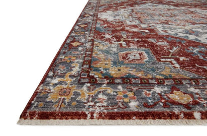 Loloi - Samra Brick / Grey 2-3in x 3-10in Accent Rug - SAMRSAM-10BKGY233A veiw 3