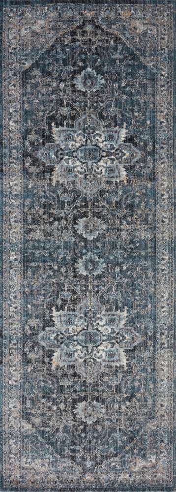 Loloi - Samra Denim / Grey 2-7in x 8-0in Runner Rug - SAMRSAM-01DEGY2780 veiw 1