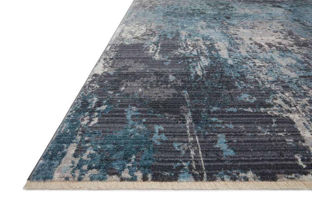 Loloi - Samra Charcoal / Sky 5-3in x 7-9in Area Rug - SAMRSAM-06CCSC5379 veiw 3