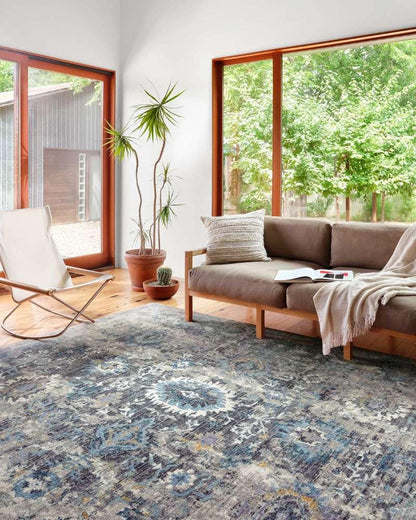 Loloi - Samra Grey / Multi 5-3in x 7-9in Area Rug - SAMRSAM-02GYML5379 veiw 2