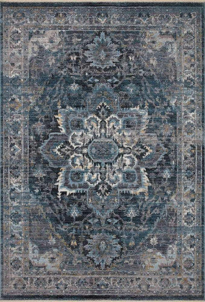 Loloi - Samra Denim / Grey 7-10in x 10 Area Rug - SAMRSAM-01DEGY7AA0 veiw 1