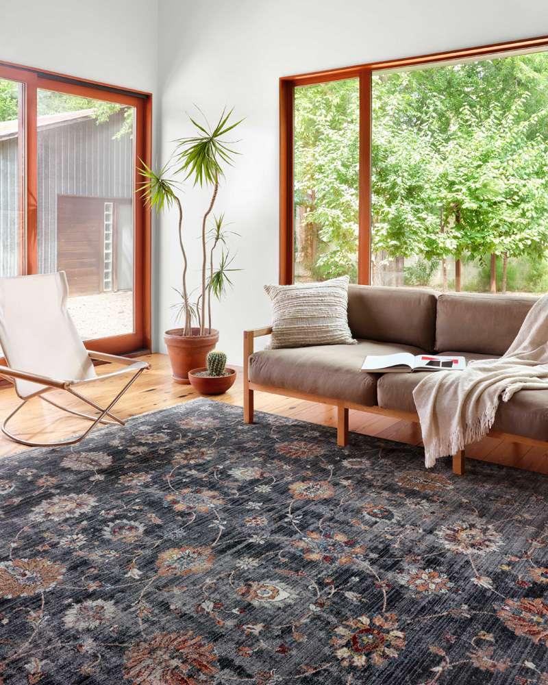 Loloi - Samra Charcoal / Multi 9-6in x 13-1in Area Rug - SAMRSAM-08CCML96D1 veiw 2