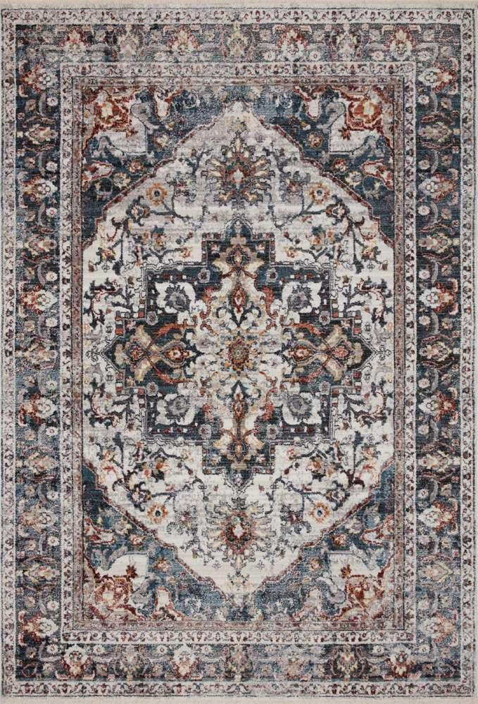 Loloi - Samra Ivory / Denim 9-6in x 13-1in Area Rug - SAMRSAM-09IVDE96D1 veiw 1