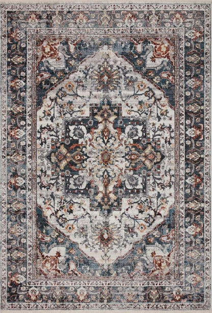 Loloi - Samra Ivory / Denim 9-6in x 13-1in Area Rug - SAMRSAM-09IVDE96D1 veiw 1
