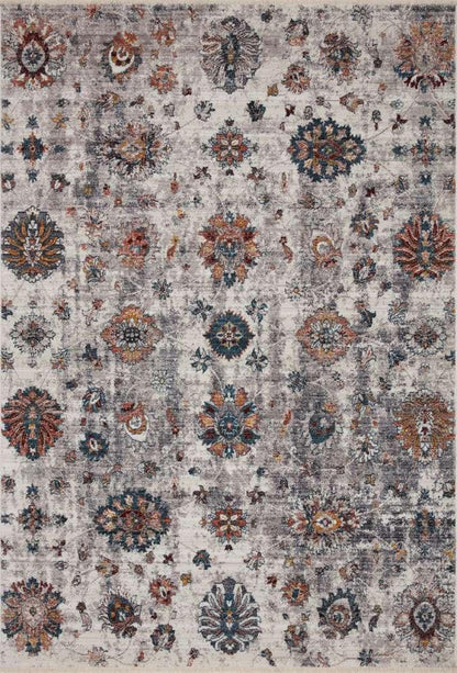 Loloi - Samra Ivory / Multi 9-6in x 13-1in Area Rug - SAMRSAM-08IVML96D1 veiw 1