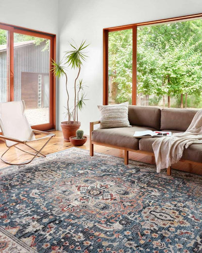 Loloi - Samra Slate / Multi 9-6in x 13-1in Area Rug - SAMRSAM-04SLML96D1 veiw 2