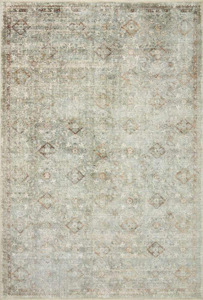 Loloi - Sonnet Lagoon / Gold 5 x 7-10in Area Rug - SONNSNN-02LJGO507A veiw 1