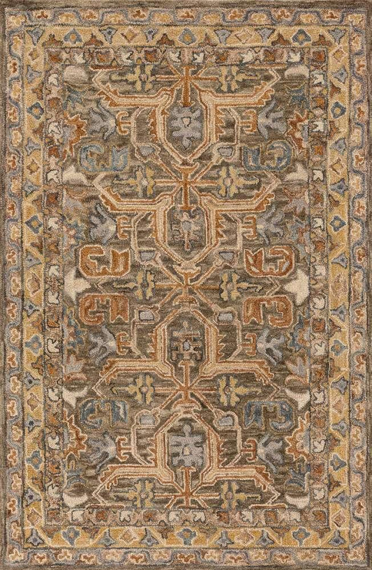 Loloi - Victoria Walnut / Multi 18in x 18in Sample Rug - VITRVK-01WAML160S veiw 1