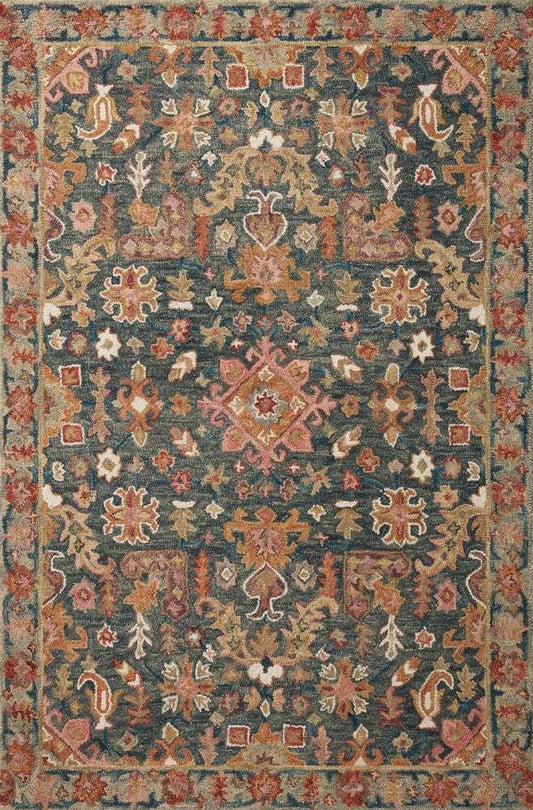 Loloi - Victoria Navy / Multi 2-3in x 3-9in Accent Rug - VITRVK-22NVML2339 veiw 1