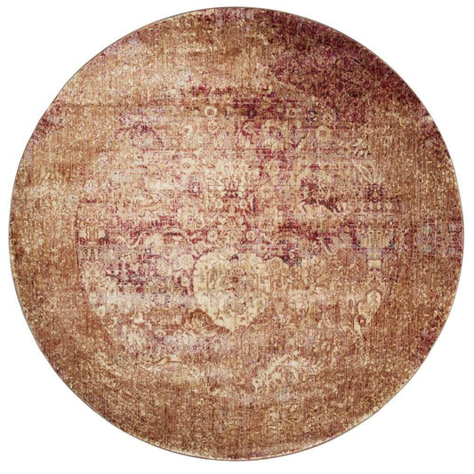 Loloi - Anastasia Copper / Ivory 5-3in x 5-3in Round Area Rug - ANASAF-18CPIV530R veiw 1