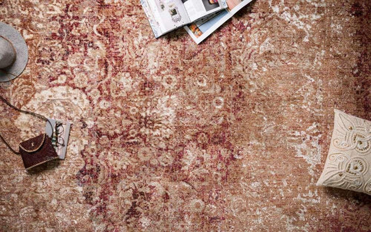 Loloi - Anastasia Copper / Ivory 9-6in x 13 Area Rug - ANASAF-18CPIV96D0 veiw 2
