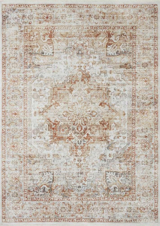 Loloi - Bonney Ivory / Sunset 18in x 18in Sample Rug - BONYBNY-01IVSS160S veiw 1