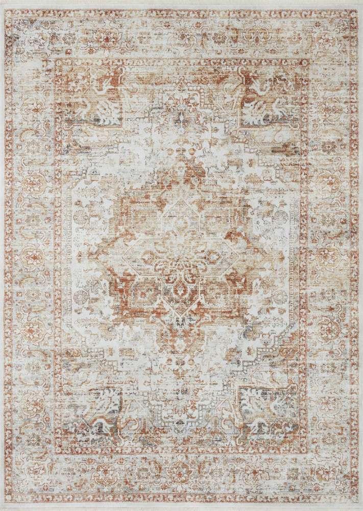 Loloi - Bonney Ivory / Sunset 5-3in x 7-6in Area Rug - BONYBNY-01IVSS5376 veiw 1