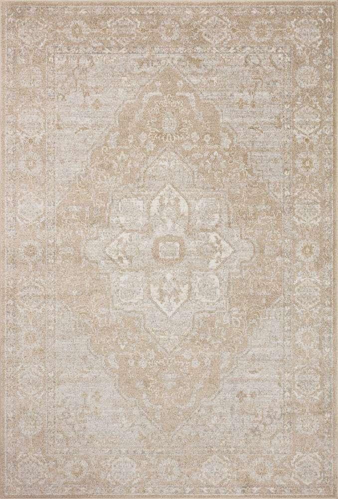 Loloi - Odette Beige / Silver 18in x 18in Sample Rug - ODETODT-05BESI160S veiw 1