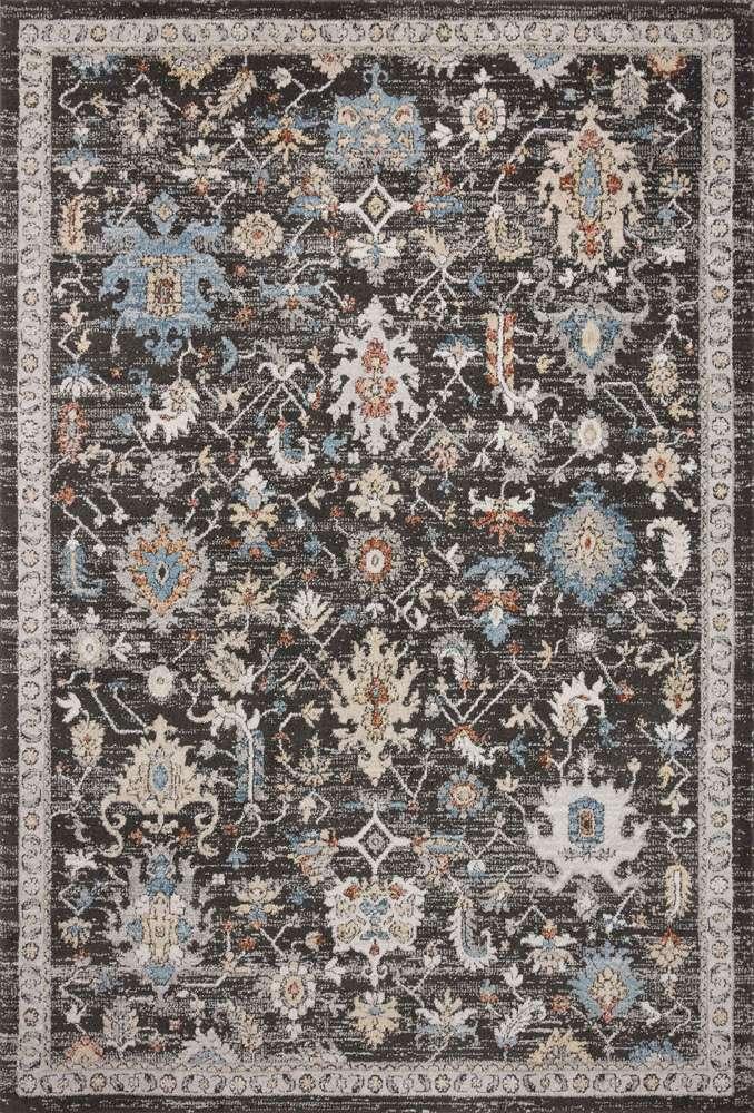 Loloi - Odette Charcoal / Multi 18in x 18in Sample Rug - ODETODT-04CCML160S veiw 1