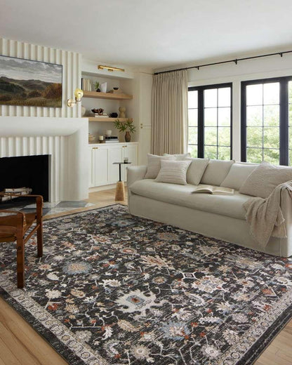 Loloi - Odette Charcoal / Multi 18in x 18in Sample Rug - ODETODT-04CCML160S veiw 2