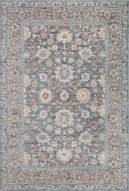 Loloi - Odette Sky / Rust 18in x 18in Sample Rug - ODETODT-07SCRU160S veiw 1