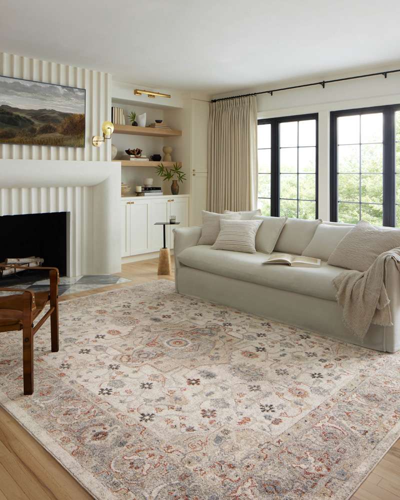 Loloi - Odette Ivory / Multi 4-0in x 6-0in Accent Rug - ODETODT-09IVML4060 veiw 2