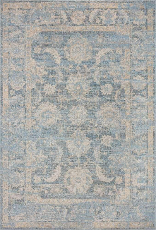 Loloi - Odette Sky / Beige 9-2in x 9-2in Round Area Rug - ODETODT-03SCBE920R veiw 1