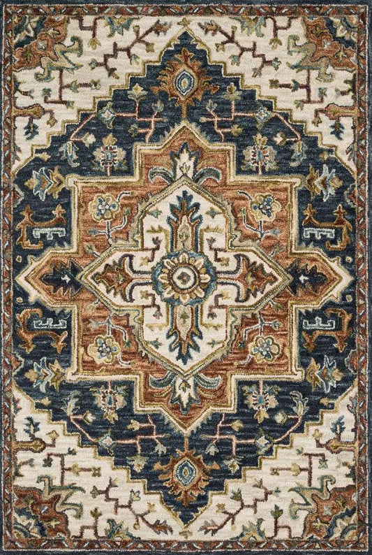 Loloi - Victoria Blue / Multi 18in x 18in Sample Rug - VITRVK-19BBML160S veiw 1