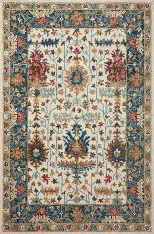 Loloi - Victoria Ivory / Sky 9-3in x 13 Area Rug - VITRVK-23IVSC93D0 veiw 1