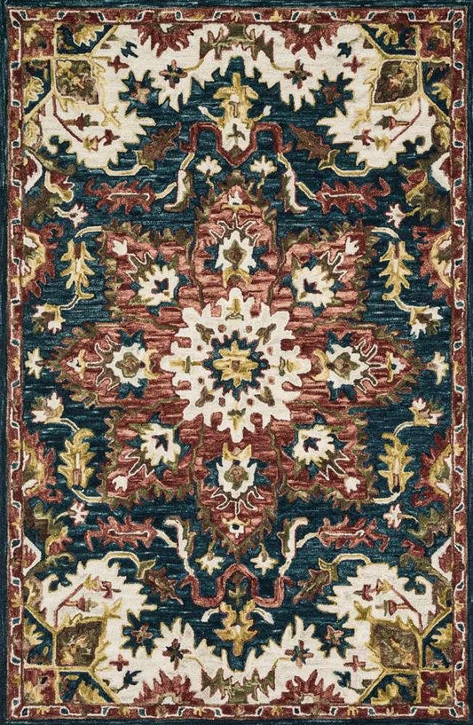 Loloi - Victoria Teal / Raspberry 2-3in x 3-9in Accent Rug - VITRVK-13TERA2339 veiw 1