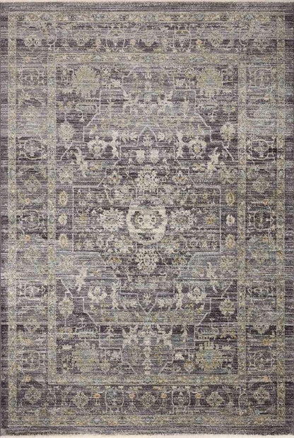 Jean Stoffer x Loloi - Katherine Midnight/ Tobacco 11-6in x 15-7in Area Rug - KESSKES-03MDTOB6F7 veiw 1