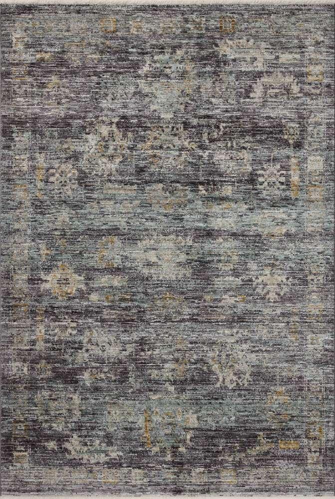 Jean Stoffer x Loloi - Katherine Ink / Jade 18in x 18in Sample Rug - KESSKES-04IKJD160S veiw 1