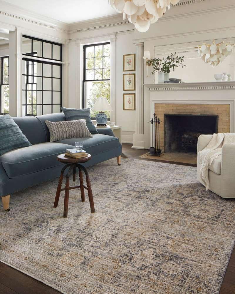 Jean Stoffer x Loloi - Katherine Charcoal / Gold 2-3in x 3-10in Accent Rug - KESSKES-02CCGO233A veiw 3