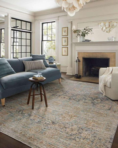 Jean Stoffer x Loloi - Katherine Ocean / Coral 2-3in x 3-10in Accent Rug - KESSKES-02OCCO233A veiw 3