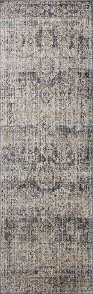 Jean Stoffer x Loloi - Katherine Graphite / Jade 2-7in x 12-0in Runner Rug - KESSKES-05GTJD27C0 veiw 1