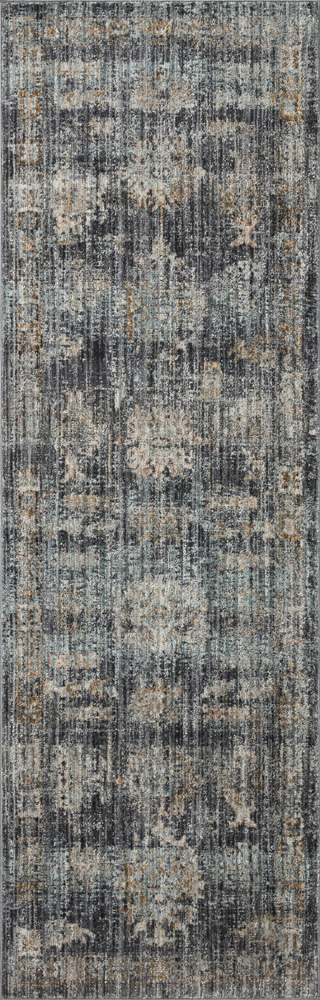 Jean Stoffer x Loloi - Katherine Ink / Jade 2-7in x 12-0in Runner Rug - KESSKES-04IKJD27C0 veiw 1