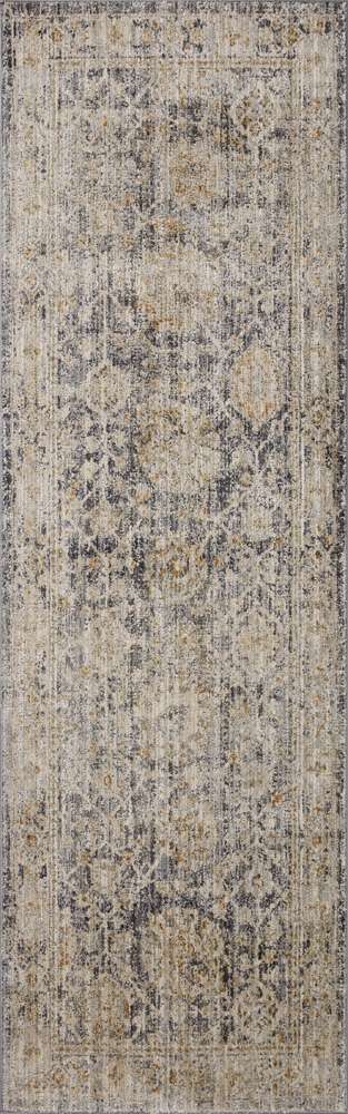 Jean Stoffer x Loloi - Katherine Charcoal / Gold 2-7in x 16-0in Runner Rug - KESSKES-02CCGO27G0 veiw 1