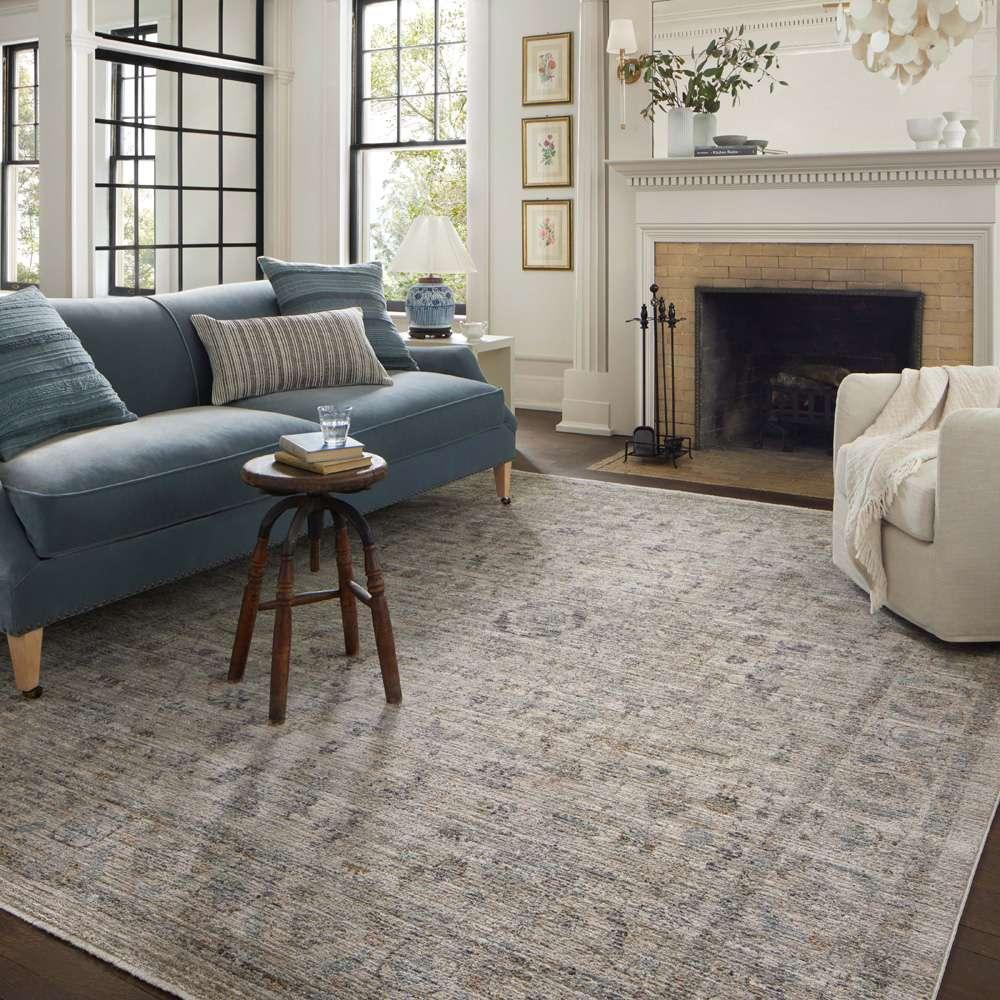 Jean Stoffer x Loloi - Katherine Beige / Mist 3-6in x 5-6in Accent Rug - KESSKES-03BEMI3656 veiw 3