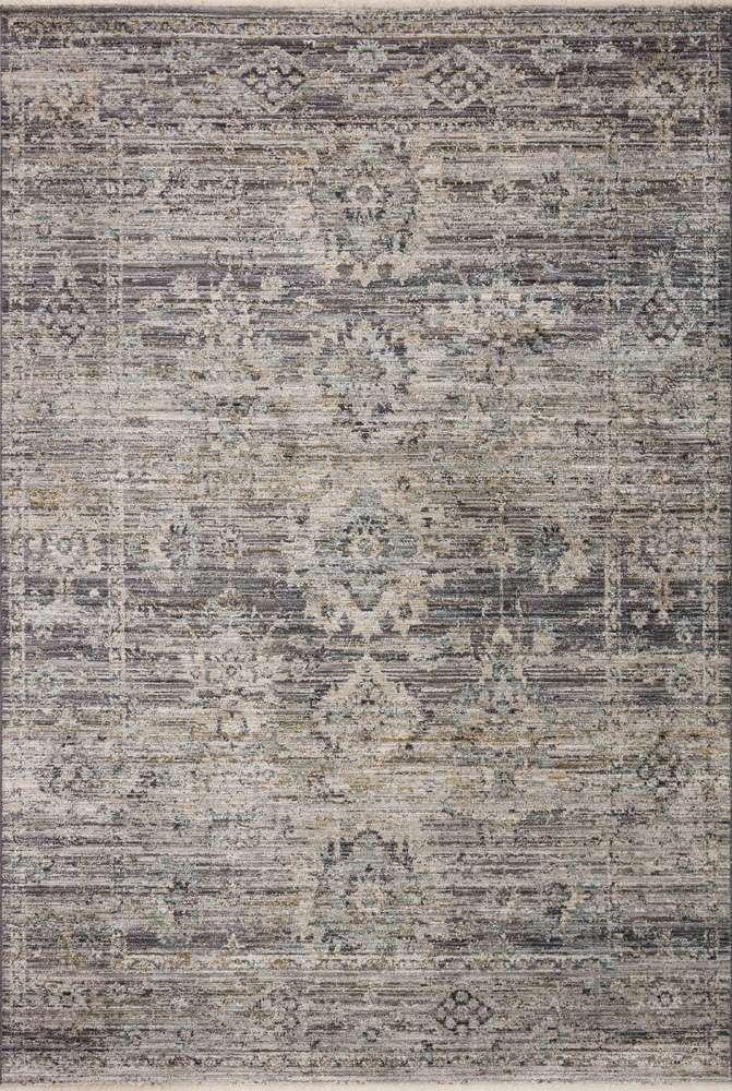 Jean Stoffer x Loloi - Katherine Graphite / Jade 3-6in x 5-6in Accent Rug - KESSKES-05GTJD3656 veiw 1