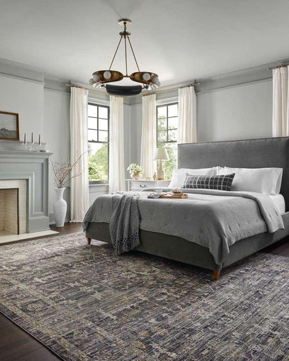 Jean Stoffer x Loloi - Katherine Midnight/ Tobacco 3-6in x 5-6in Accent Rug - KESSKES-03MDTO3656 veiw 2