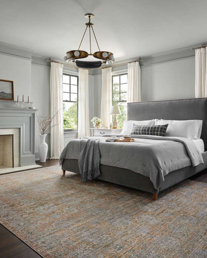 Jean Stoffer x Loloi - Katherine Terracotta / Smoke 3-6in x 5-6in Accent Rug - KESSKES-02TCSK3656 veiw 2