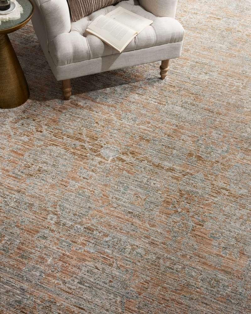 Jean Stoffer x Loloi - Katherine Terracotta / Smoke 3-6in x 5-6in Accent Rug - KESSKES-02TCSK3656 veiw 5