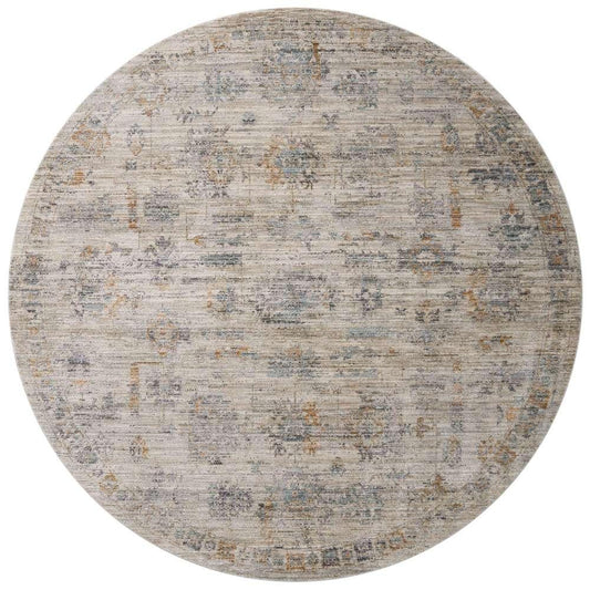 Jean Stoffer x Loloi - Katherine Pebble / Ocean 5-3in x 5-3in Round Accent Rug - KESSKES-04PPOC530R veiw 1