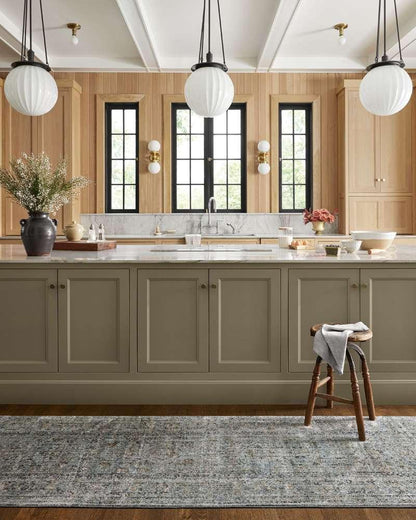 Jean Stoffer x Loloi - Katherine Ocean / Gold 5-3in x 7-9in Area Rug - KESSKES-01OCGO5379 veiw 4