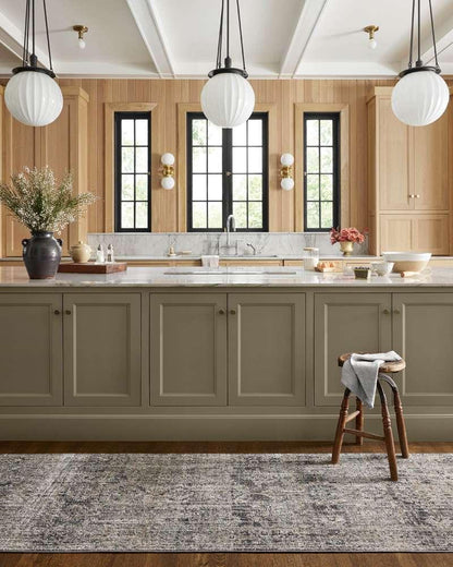 Jean Stoffer x Loloi - Katherine Graphite / Jade 7-10in x 10 Area Rug - KESSKES-05GTJD7AA0 veiw 4