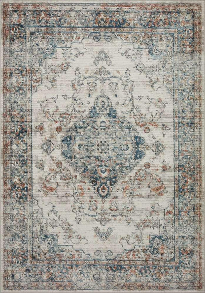 Loloi - Bianca Ivory / Ocean 7-11in x 10-6in Area Rug - BIANBIA-10IVOC7BA6 veiw 1