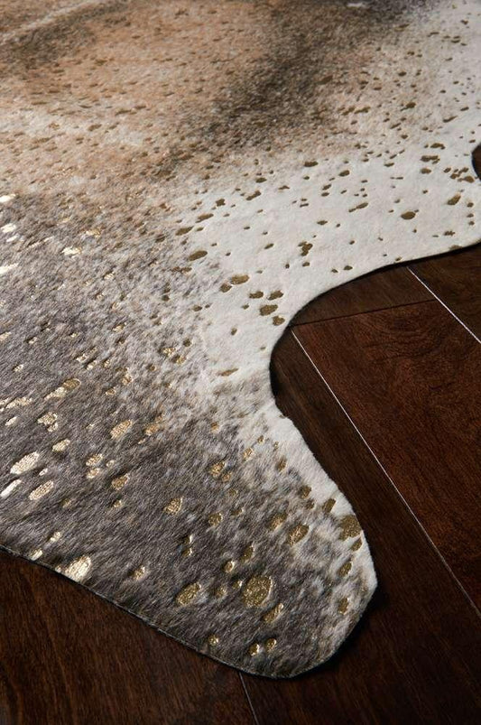 Loloi - Bryce Mocha / Gold 5 x 6-6in Area Rug - BRYCBZ-04MCGO5066 veiw 2