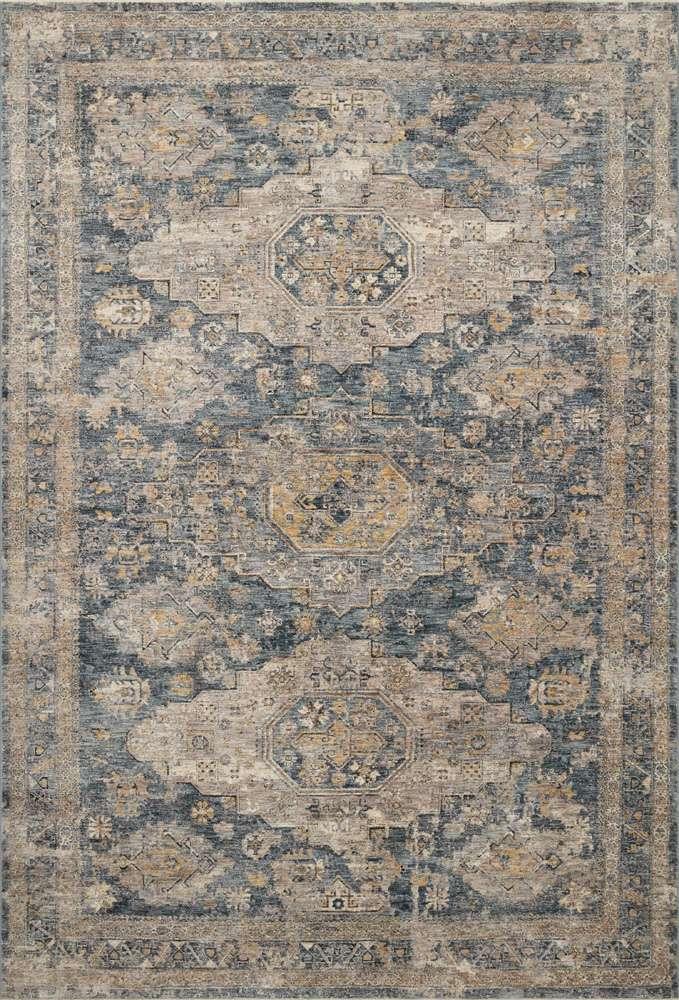 Loloi - Gaia Denim / Taupe 2-6in x 8-0in Runner Rug - GAIAGAA-02DETA2680 veiw 1