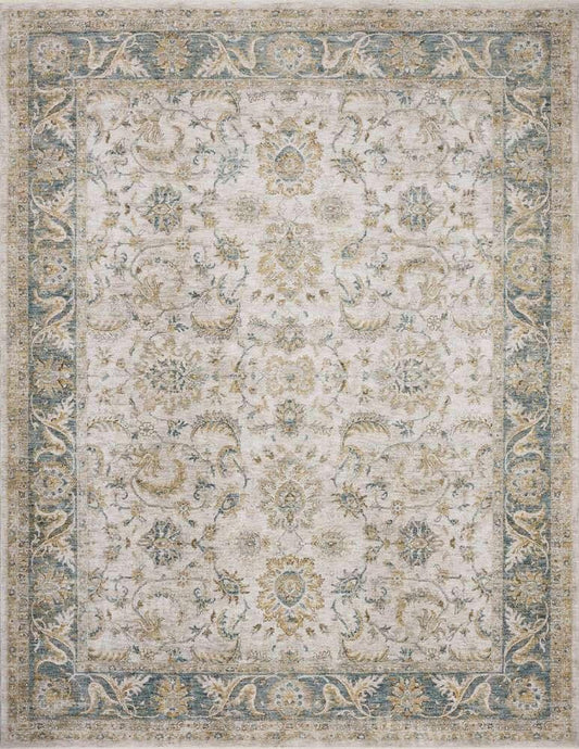 Loloi - Gaia Natural / Ocean 9-3in x 12-10in Area Rug - GAIAGAA-04NAOC93CA veiw 1