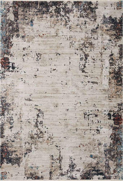 Loloi - Leigh Ivory / Charcoal 4-0in x 5-5in Accent Rug - LEIGLEI-05IVCC4055 veiw 1