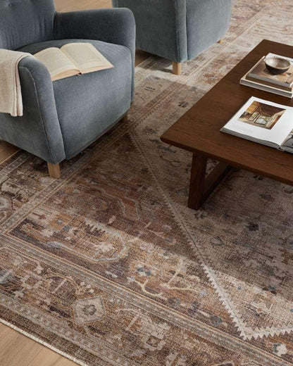 Loloi - Lyra Natural / Mocha 4-0in x 5-7in Accent Rug - LYRALYR-07NAMC4057 veiw 3