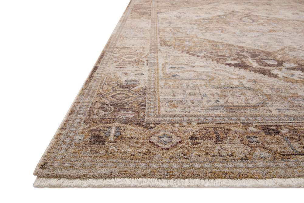 Loloi - Lyra Natural / Mocha 5-3in x 7-9in Area Rug - LYRALYR-07NAMC5379 veiw 4